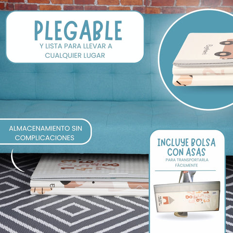 Alfombra plegable infantil mapa mundi M