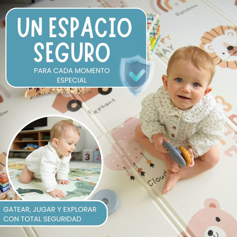 Alfombra plegable infantil mapa mundi M