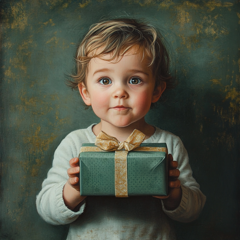 niño pequeño regalo