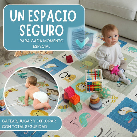 Alfombra plegable para bebés 200cm - Animales