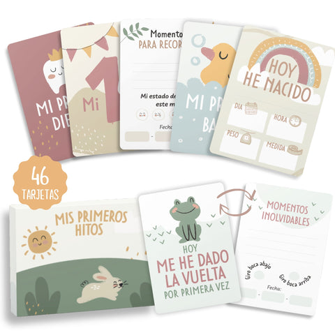 Álbum de mi historia y Tarjetas de hitos