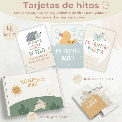 Álbum de mi historia y Tarjetas de hitos