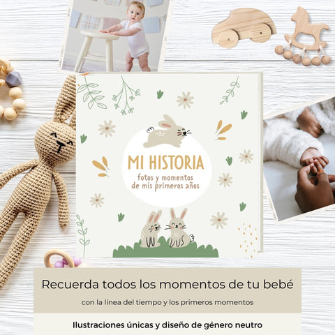 Álbum de mi historia y Tarjetas de hitos