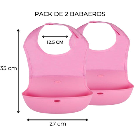 Pack de 2 Baberos Silicona