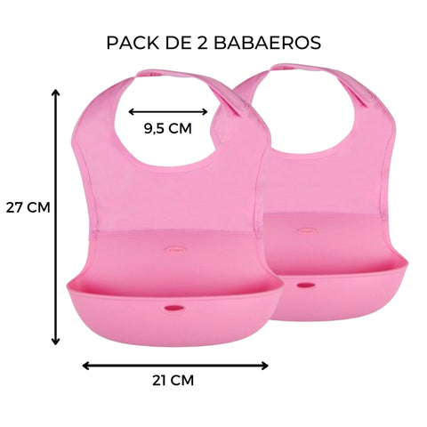 Pack de 2 Baberos Silicona