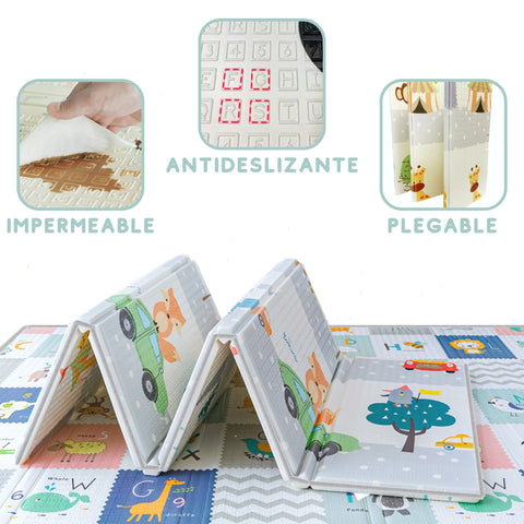 Alfombra plegable infantil - Elefantes